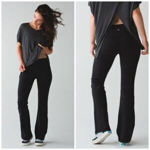 Lululemon Groove Pant III Flare Full-On Luon Black Yoga Athleisure 12